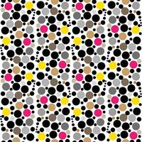 Seamless graphic vector pattern consisting of multi-colored circles in art deco style