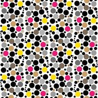 Seamless graphic vector pattern consisting of multi-colored circles in art deco style