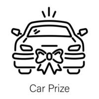 Trendy Car Prize vector