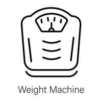 Trendy Weight Machine vector