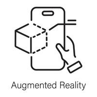 Trendy Augmented Reality vector