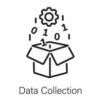 Trendy Data Collection vector