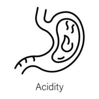 Trendy Acidity Concepts vector