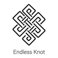 Trendy Endless Knot vector