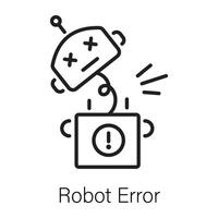 Trendy Robot Error vector