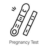 Trendy Pregnancy Test vector