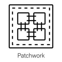Trendy Patchwork Concepts vector