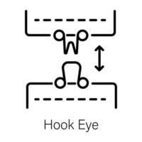 Trendy Hook Eye vector