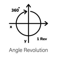 Trendy Angle Revolution vector