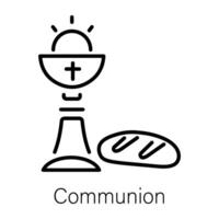 Trendy Communion Concepts vector