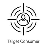 Trendy Target Customer vector