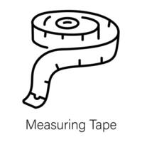 Trendy Measuring Tape vector