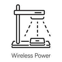 Trendy Wireless Power vector