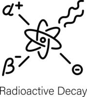 Trendy Radioactive Decay vector
