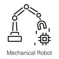 Trendy Mechanical Robot vector