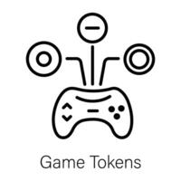 de moda juego tokens vector