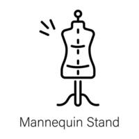 Trendy Mannequin Stand vector