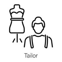 Trendy Tailor Concepts vector