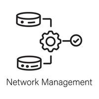 Trendy Network Management vector