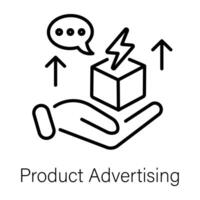 Trendy Product Advertising vector