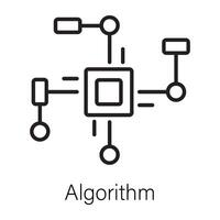 Trendy Algorithm Concepts vector