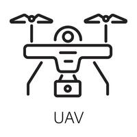 Trendy UAV Concepts vector