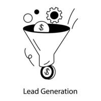 Trendy Lead Generation vector