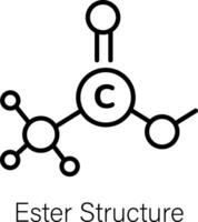 Trendy Ester Structure vector