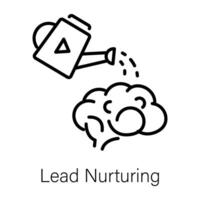Trendy Lead Nurturing vector