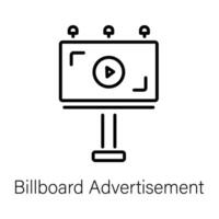 Trendy Billboard Advertisement vector