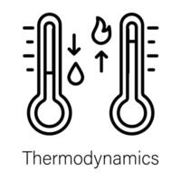 de moda termodinámica conceptos vector