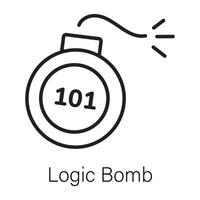 Trendy Logic Bomb vector