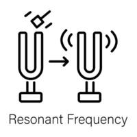 de moda resonante frecuencia vector