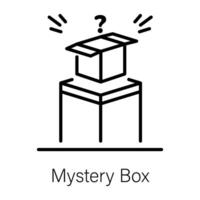 Trendy Mystery Box vector