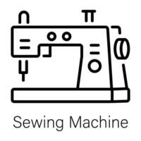 Trendy Sewing Machine vector