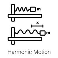 Trendy Harmonic Motion vector