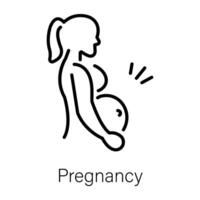 Trendy Pregnancy Concepts vector