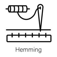 Trendy Hemming Concepts vector