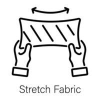 Trendy Stretch Fabric vector