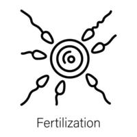 Trendy Fertilization Concepts vector