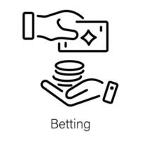 Trendy Betting Concepts vector