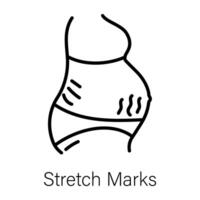 Trendy Stretch Marks vector