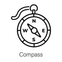 Trendy Compass Concepts vector