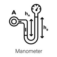 Trendy Manometer Concepts vector