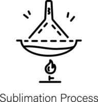 Trendy Sublimation Process vector