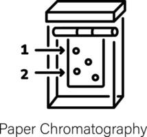 de moda papel cromatografia vector