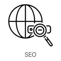 Trendy SEO Concepts vector