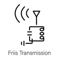 Trendy Friis Transmission vector