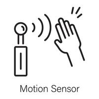 Trendy Motion Sensor vector