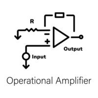 Trendy Operational Amplifier vector